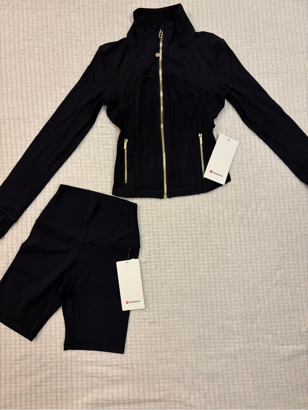 lululemon athletica Black High-Waist Leggings with Branded Tag